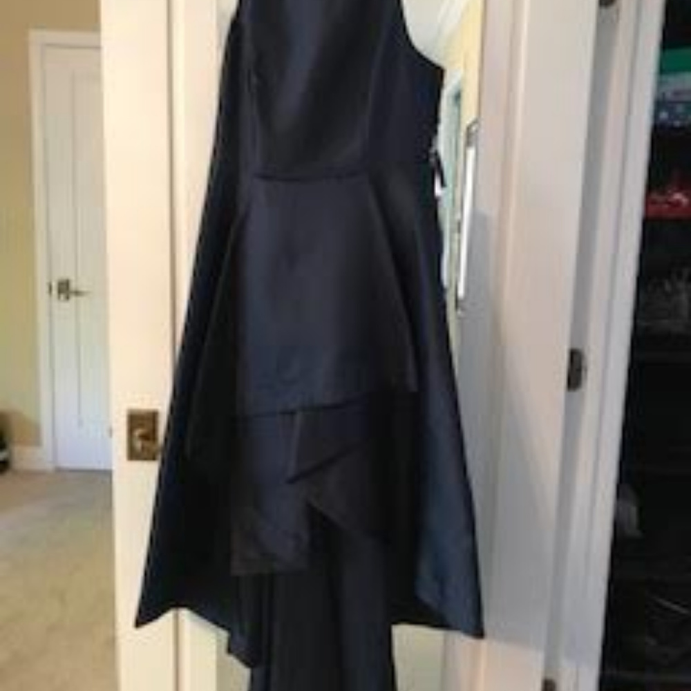 Adrianna Papell High Low Blue Formal Dress